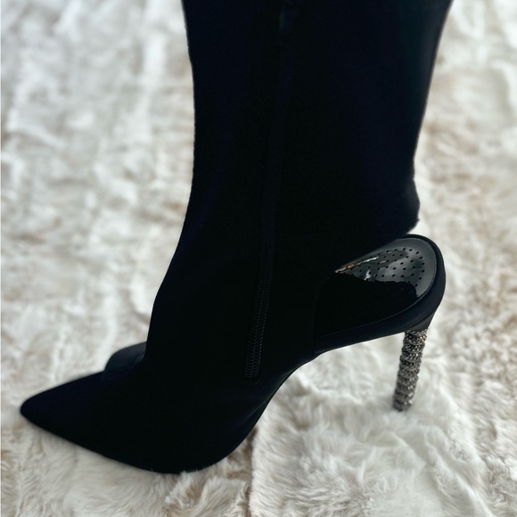 Azalea Wang diamond studded stiletto heel bootie - Picture 2 of 5